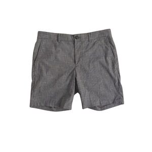 Club Monaco “Baxter” Gray Micro-Check Shorts